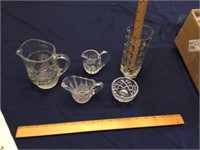 Group miscellaneous clear glass