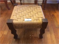 Sisal woven foot stool 15” square x 12” tall