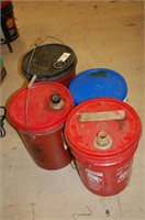 3 5 Gallon Buckets & 4 Gallon Bucket- Empty