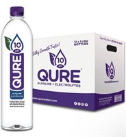 New - case pack of QURE Water, Premium 10 pH