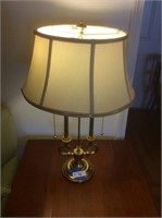 Vintage Stiffel heavy brass double lamp 26 1/2”