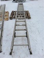 Ladder With Trough Protector