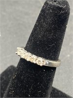 14K Gold Ring With 5 Diamonds