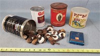 Porcelain Casters, Tobacco Tins, & Motor Oil