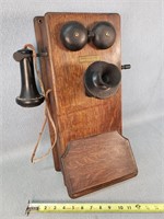Antique Wooden Western Electric Telephone