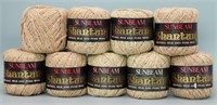 NOS Silk & Wool Sunbeam Shantung Yarn Skeins (9)