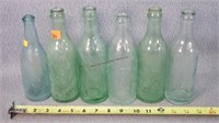 6- Antique Pop Bottles - New Hampton, Oelwein,