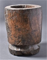 Primitive Hand Carved Vase / Mortar