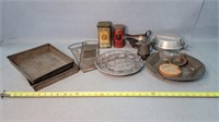 Vintage Kitchen Pans, Slicers, & Tins