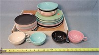 Pastel Colored Plates, Bowls, & Mugs - Pottery