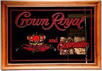 Crown Royal & Colorado Whiskey Bar Ad Mirror