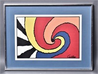 Alexander Calder Lithograph - 1970 Swirls