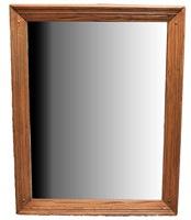 Brandt Ranch Oak Rustic Rectangular Wall Mirror