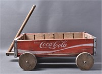 1970's Coca-Cola Wooden Crate Wagon