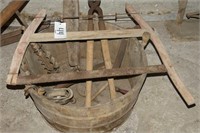Saw/Primitives, Bits, Pulley, Wooden Tub