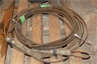 Two 30ft Steel Cables