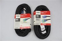 2 NEW 50FT EXTENSION CORDS