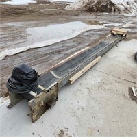 17' x 14" 120V Feed Conveyor In Good Condition