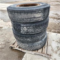 4 - 11R22.5 Tires on Rims