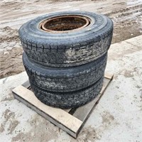 3 - 11R22.5 Tires on Rims