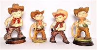 Cowboy Figurines - Lot of 4