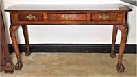 Ball and Claw Foot Sofa Table with One