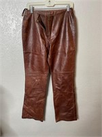 Y2K INC Leather Pants Straight Leg