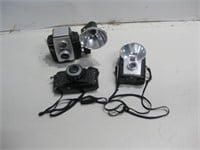 Three Vtg Cameras Pictured Untested