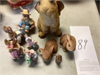 Bunny figurines