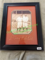 Framed Picture "Lou Gehrig & Babe Ruth"