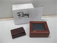 Remy Leather Wallet & Keepsake Box In Box Shown