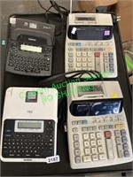 2 Label Makers & 2 calculators
