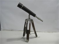 18" Vtg Telescope On Tripod Stand Untested