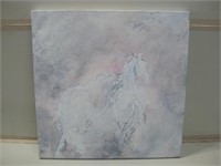 24"x 24" Abstract Horse Print On Canvas