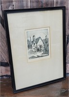 Pencil signed Engraving - Buyette