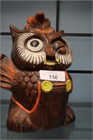 VINTAGE WINKING OWL COOKIE JAR