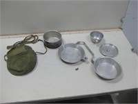 Vtg Palco Mess Kit In Carry Canvas Bag See Info