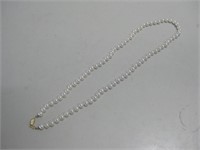 Vtg Beaded Faux Pearl Necklace Unmarked