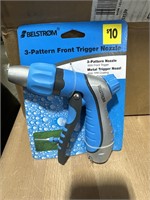 3 Pack- 3 Pattern Front Trigger Hose Nozzle