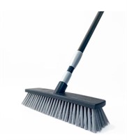 Adjustable Deck Broom Scrubber w/Long Handle; 3pk