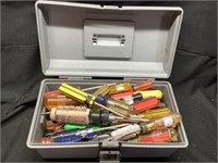 Tool box of Misc Screwdrivers