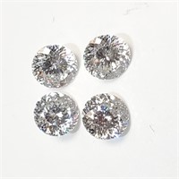 4 Genuine Moissanite Loose Gemstones SJC