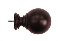Wood Ball Finials for 1-3/8 Wood Pole (2-Pack)
