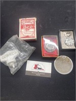 Miscellaneous cards and medals