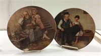 2 Norman Rockwell Plates M16G