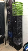 Large Collection of Milk Crates K13A