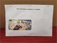 1,800 Assorted Used Stamps of Canada