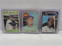 3 Hall Of Fame Baseball Cards