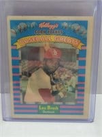 1999 Kellogs Baseball Greats Lou Brock Card