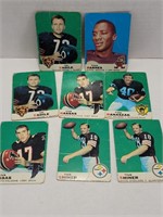 1969 Topps Football Cards 8 Units